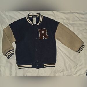 H&M Kids Jacket - Dark Blue and Tan
